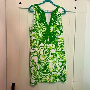 Lilly Pulitzer green and white knit dress, XL